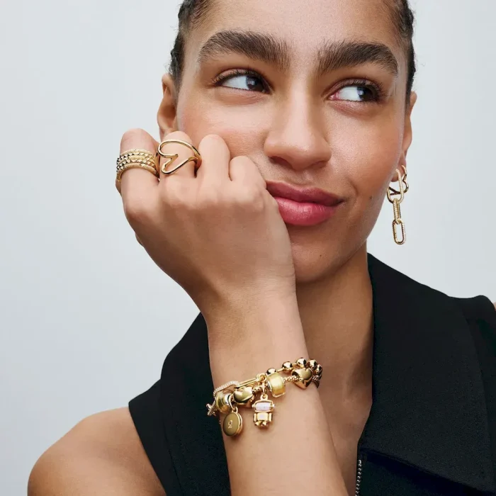 Pandora ME Metal Bead & Link Chain Bracelet - Image 4