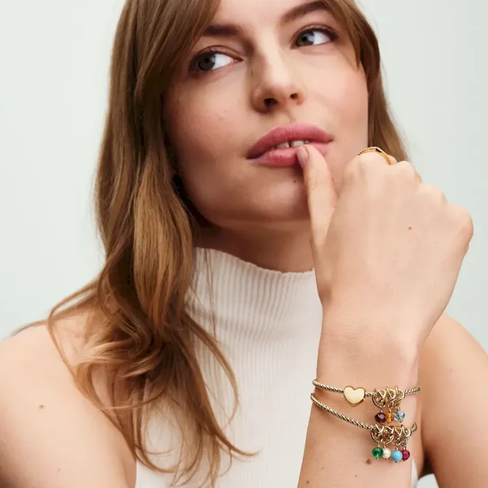 March Eternity Circle Dangle Charm Necklace Set - Image 5