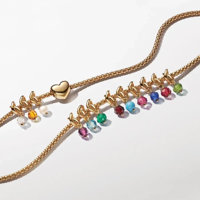 April Engravable Dangle Charm Necklace Set - Image 7