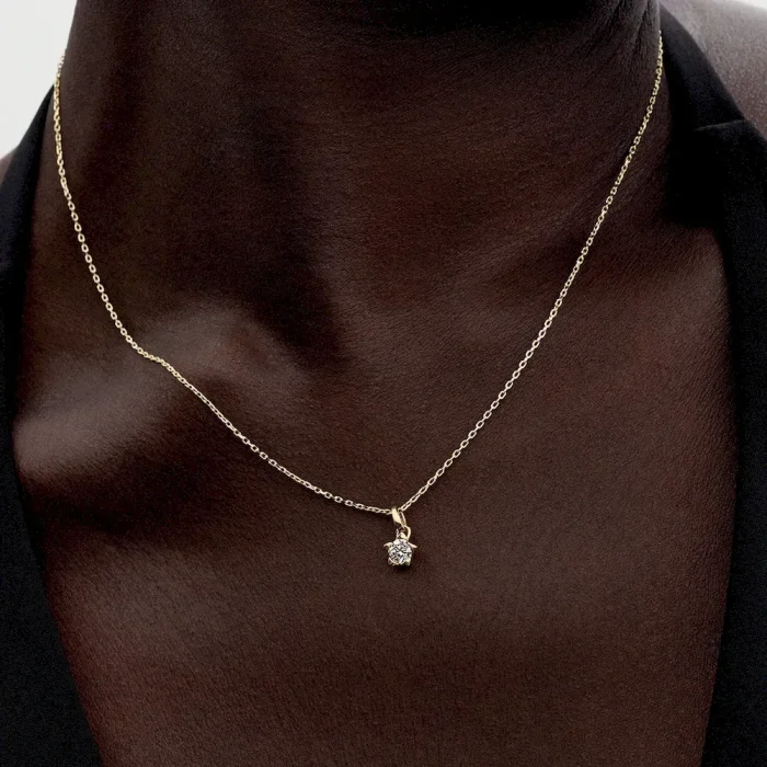 Pandora Talisman Lab-grown Diamond Star Pendant Necklace 0.25 carat tw 14k Gold - Image 5