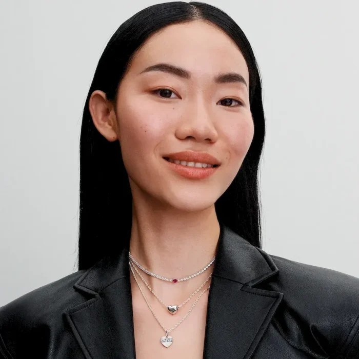 BE LOVE Engravable Love Heart Charm Bracelet Set - Image 6