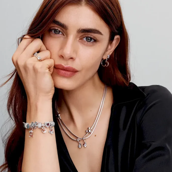 Disney Mickey Mouse Silhouette Hoop Earrings - Image 4