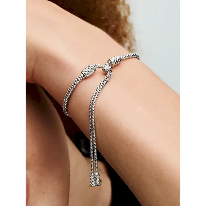 Pandora Moments Studded Chain Slider Bracelet - Image 3