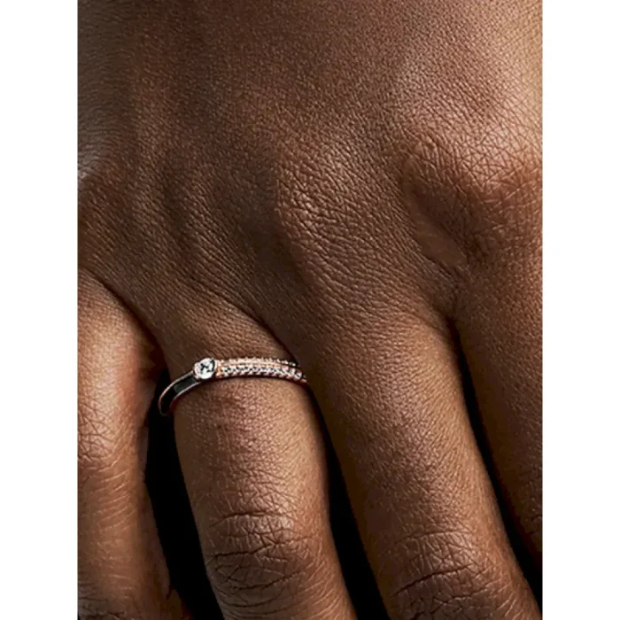 Pandora ME Pavé Red and Black Ring Set - Image 8