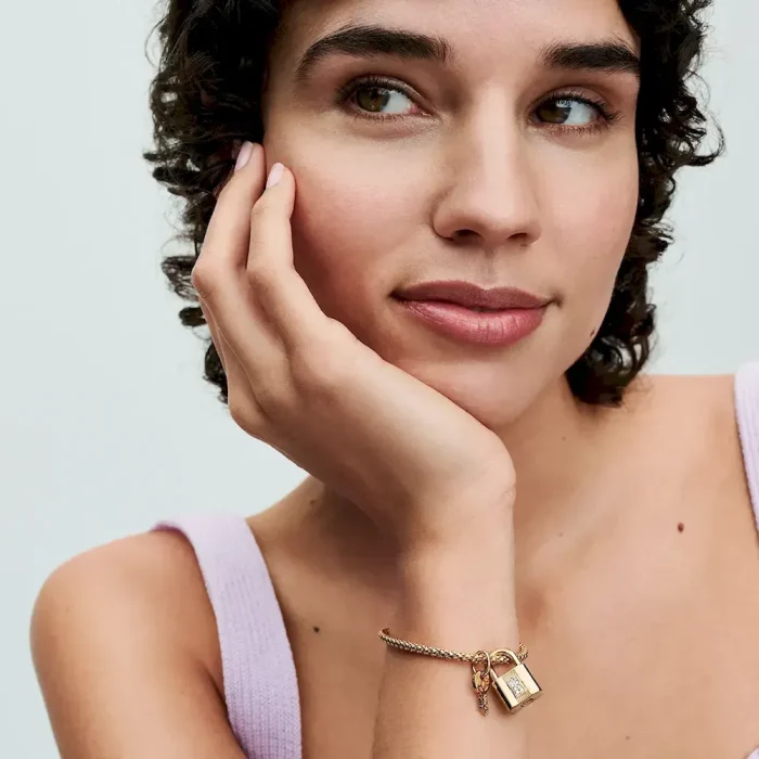 Padlock & Key Dangle Charm - Image 3