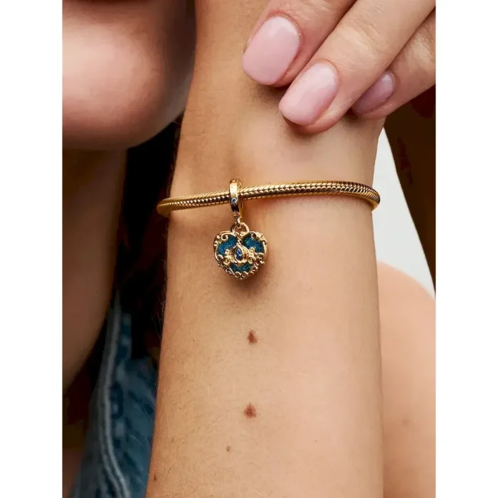 Disney Cinderella's Carriage & Heart Double Dangle Charm - Image 2