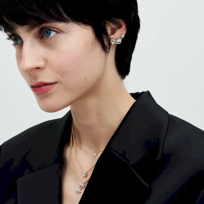 Sparkling Herbarium Cluster Pendant Necklace - Image 4