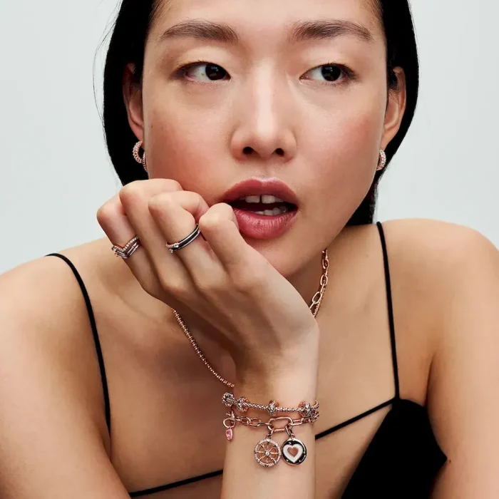 Pandora Moments Studded Chain Bracelet - Image 4