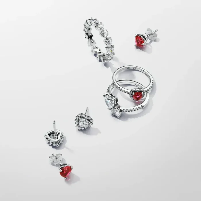 Elevated Red Heart Ring - Image 8