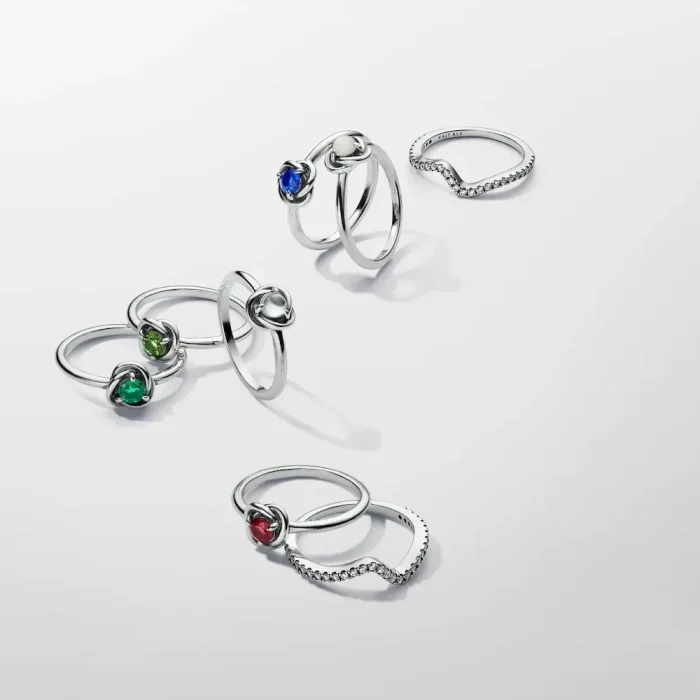 August Birthstone Eternity Circle Ring - Image 6