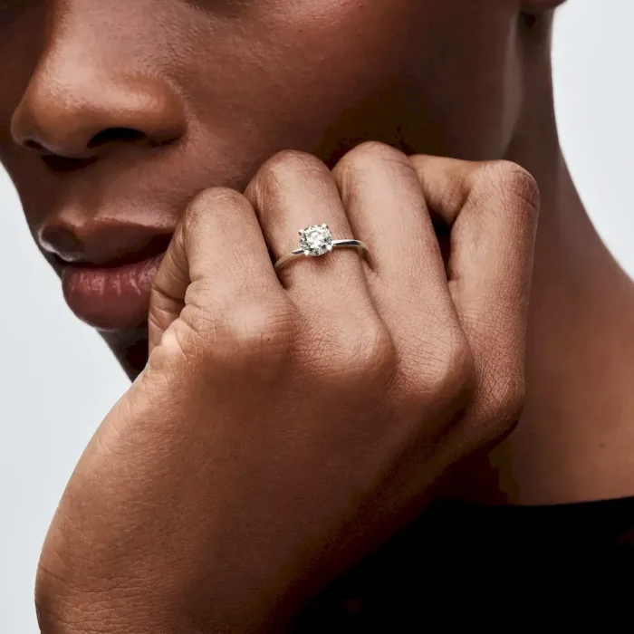 Pandora Era 14k White Gold Lab-grown Diamond Ring - Image 4