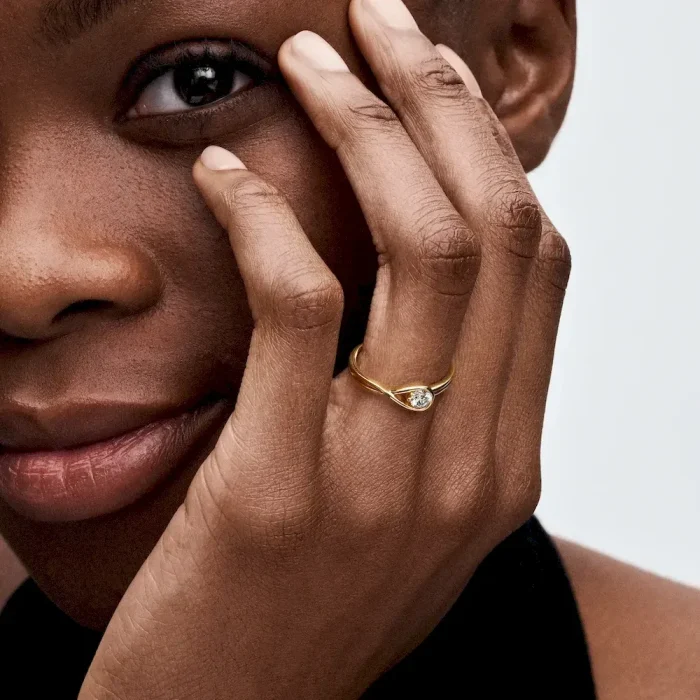 Pandora Infinite 14k Gold Lab-grown Diamond Ring - Image 4