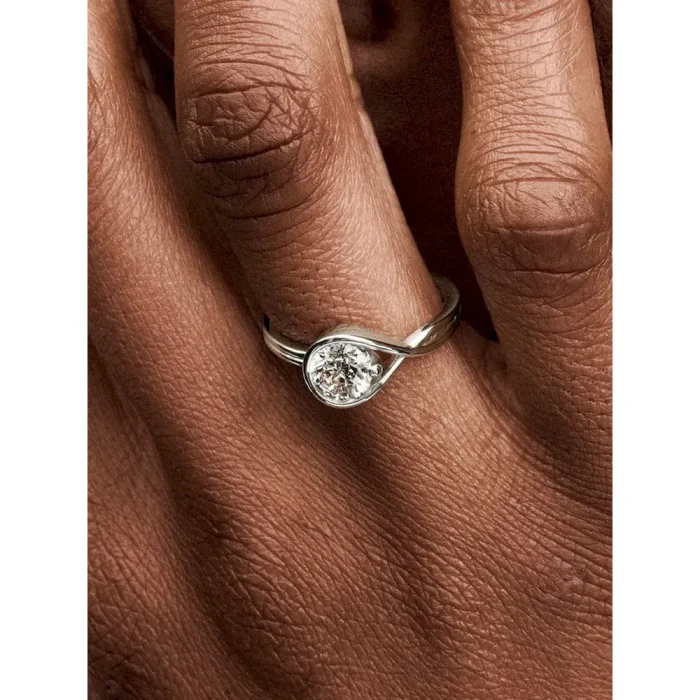 Pandora Infinite 14k White Gold Lab-grown Diamond Ring - Image 3