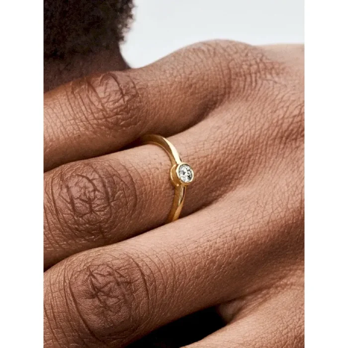 Pandora Era Bezel 14k Gold Lab-grown Diamond Ring - Image 3