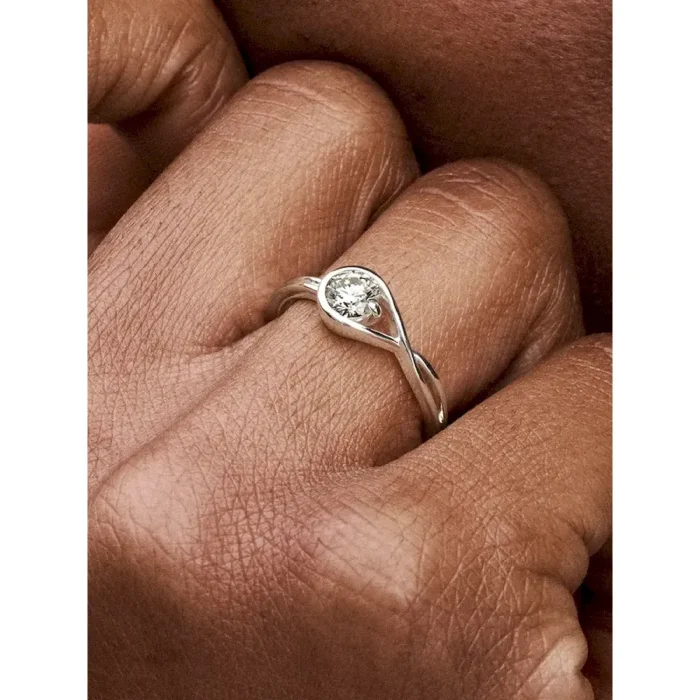 Pandora Infinite Sterling Silver Lab-grown Diamond Ring - Image 3